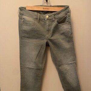 American Eagle Green Skinny Jeans